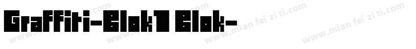 Graffiti-Blok1 Blok字体转换